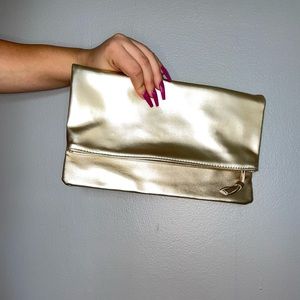 Gold clutch purse